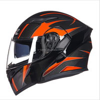 Casque DOT Flip Up Casque de moto motos casco capacete Casques modulaires Avec double lentille pour la course