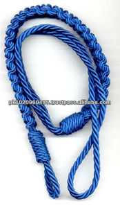 Lanière en nylon OEM de haute qualité sifflet bleu royal polyester matériel soie métal alliage crochet épaule sifflet cordon-fournitures en vrac - Product Image 2