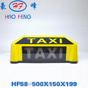 New shape LED display full colour taxi top light taxi advertising light