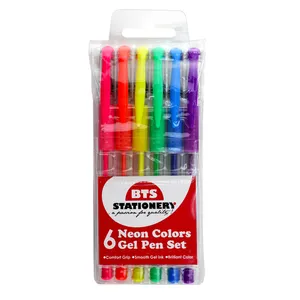 CMB 6 Màu Neon Gel Bút Set | Đây là Những Chất Lượng Gel Mực Bút |