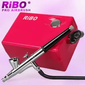Portable Airbrsh Kit Pistolet Mini Compresseur D'air Ensemble Aérographe pour Maquillage Corps Peinture Tatouages Temporaires Nail Art Peinture - Product Image 1