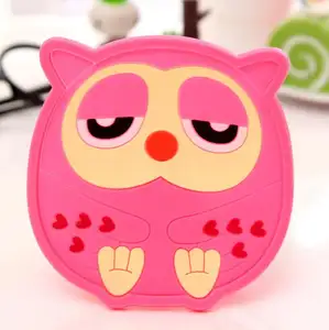 Hot seller kitchen tabletop Pink Owl Design sottobicchiere in Silicone economico