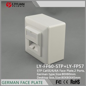 Estándar rj45 Keystone Jack alemán placa STP placa de pared - Product Image 6