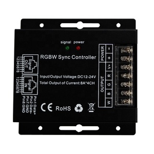 4CH <span class=keywords><strong>LED</strong></span> Strip điều khiển RGBW <span class=keywords><strong>LED</strong></span> Strip DC12-24V công suất lớn 32A <span class=keywords><strong>LED</strong></span> RGBW Sync điều khiển với tường Bảng điều chỉnh - Product Image 2