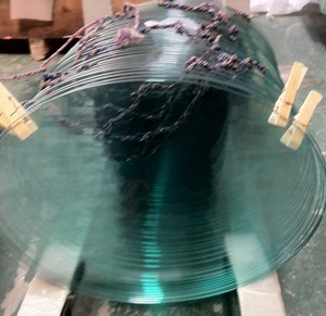 4mm 5mm 6mm 8mm venta al por mayor de China ronda círculo paso biselado templado avistamiento de vidrio - Product Image 2