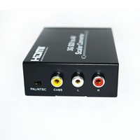 Convertisseur JustLink Metal 3G SDI AV CVBS avec boucle SDI, égaliseur intégré, commutateur PAL/NTSC, adaptateur audio BNC RCA, alimentation DC5-12V, HDTV HOME