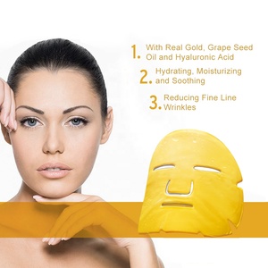 ฉลากส่วนตัวต่อต้านริ้วรอยชุ่มชื้นทองไบโอคอลลาเจนหน้ากากใบหน้า - Product Image 5