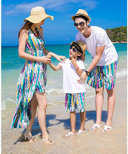 Nuovo Stile 2017 Abito Estivo Madre <span class=keywords><strong>e</strong></span> Figlia Alta Moda Stampato Abito da Spiaggia Madre <span class=keywords><strong>e</strong></span> Figlia Prezzo di Fabbrica - Product Image 6