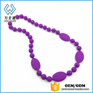 Onequan 2018 nouveaux produits en gros SANS BPA de qualité alimentaire <span class=keywords><strong>collier</strong></span> de <span class=keywords><strong>dentition</strong></span> en silicone pour bébé et <span class=keywords><strong>maman</strong></span> - Product Image 5
