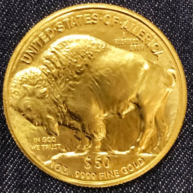 American buffalo 1 oz pièce d'or de tungstène avec couche d'or épaisse pièce de tungstène réplique pièce de monnaie bijoux plaqué or