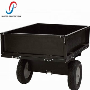 2019 Venta caliente, basura carro <span class=keywords><strong>remolque</strong></span> detrás de la cama plana ATV montar en la cortadora de césped Quad jardín punta <span class=keywords><strong>remolque</strong></span> con capacidad de carga 500 KG - Product Image 3