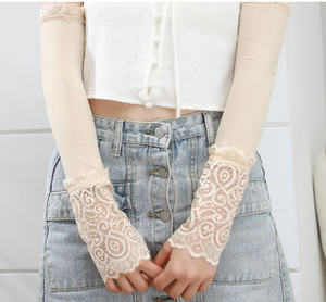 B39 <span class=keywords><strong>longs</strong></span> <span class=keywords><strong>gants</strong></span> en dentelle femmes été Protection UV <span class=keywords><strong>gants</strong></span> d'été <span class=keywords><strong>gants</strong></span> respirants pour la conduite anti-dérapant dentelle manchettes - Product Image 6