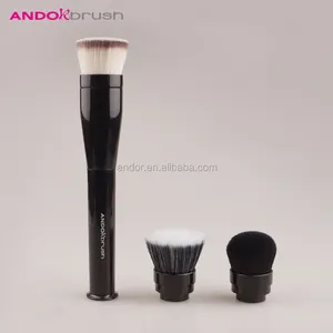 Qualité supérieure 3 en 1 multifonctionnel maquillage brosse ensemble brevet design rotatif électrique instrument de beauté brosse de marque privée