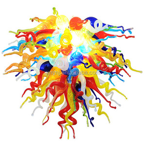 Lampadario Moderno in Vetro di Murano Soffiato a <span class=keywords><strong>Mano</strong></span>, Decorazione Artistica Bianca per Montaggio a Soffitto - Product Image 2