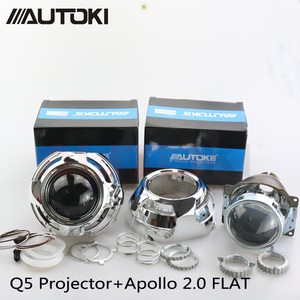 Autoki Xe có Kiểu Dáng Xe Kim Loại Q5 3.0 inch HID Bi xenon đèn pha Ống Kính Máy Chiếu + Apollo 2.0 Phẳng Những Tấm Vải Liệm Sử Dụng D2S D2H Bulbs Đèn - Product Image 3