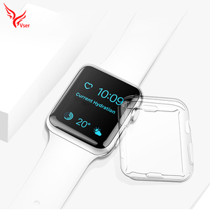 Completa de la cubierta de TPU caja de cubierta de silicona suave delgada transparente para <span class=keywords><strong>Apple</strong></span> Watch 40mm 44mm serie 4 - Product Image 6