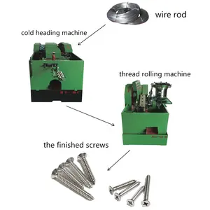 Máquina automática de encabezado de tornillos para paneles de yeso de alta velocidad, máquina roscadora, máquinas para hacer tuercas y pernos