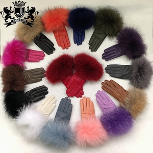 <span class=keywords><strong>Gants</strong></span> en cuir en gros d'usine avec bordure en fourrure de raton laveur, <span class=keywords><strong>gants</strong></span> en cuir pour <span class=keywords><strong>femme</strong></span> avec garniture en fourrure - Product Image 6