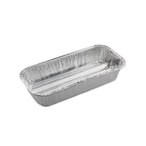 Nice quality China Haoyuan factory Disposable Aluminum Foil Loaf Pan with Heavy Oblong Deep Container