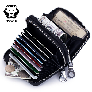 En gros personnalisé à la main en cuir <span class=keywords><strong>or</strong></span> noir coloré mode passeport porte-cartes à glissière porte-monnaie mini sac à main - Product Image 2