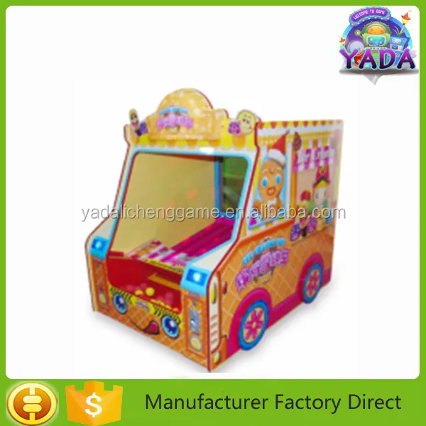 Горячая распродажа дети уровень пройти красочные мороженое автомобиль мяч съемки гонки игра машина