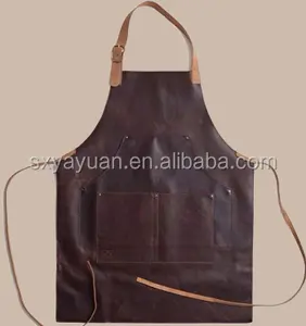 Custom made craftsman cowhide apron features handmade leather aprons coffee gardening handmade cowboy work uniforms