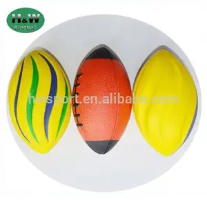 Pelota de Rugby antiestrés de polipiel, balón de fútbol americano de espuma, varios estilos, venta al por mayor