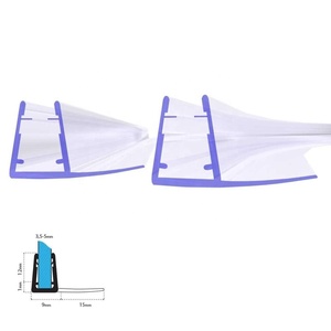 Sello de borde <span class=keywords><strong>para</strong></span> puerta de ducha, tira de sellado de borde de vidrio, transparente, sello de plástico de PVC - Product Image 3