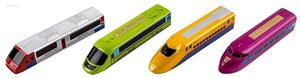 (Ensemble de 12) Trains jouets en plastique à tirer pour enfants de 2 à 4 ans - Cadeaux de fête et plaisir de jeu - Product Image 2