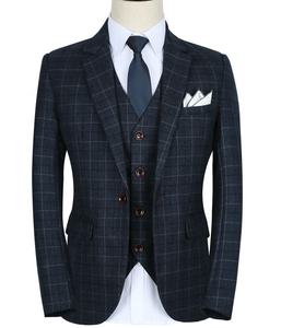 Eleganti Completi da Uomo, Abito a Quadri da Uomo, Completo da Uomo in Tre Pezzi - Product Image 3