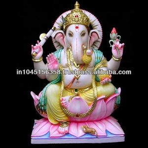 Decorative Marble Ganpati Statue - Product Image 1