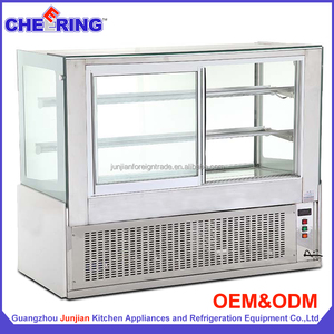 Vitrine réfrigérée pour pâtisserie, présentoir à gâteaux et à pain, angle droit, usage commercial - Product Image 2
