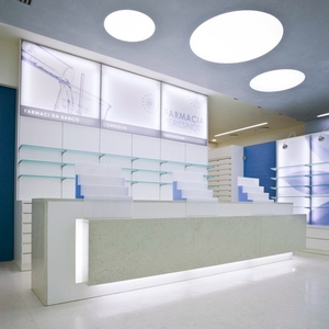 Vitrine moderne pour la décoration de magasin, comptoir en bois, design d'intérieur de magasin médical, mobilier de <span class=keywords><strong>pharmacie</strong></span>, <span class=keywords><strong>armoire</strong></span> à médicaments - Product Image 5