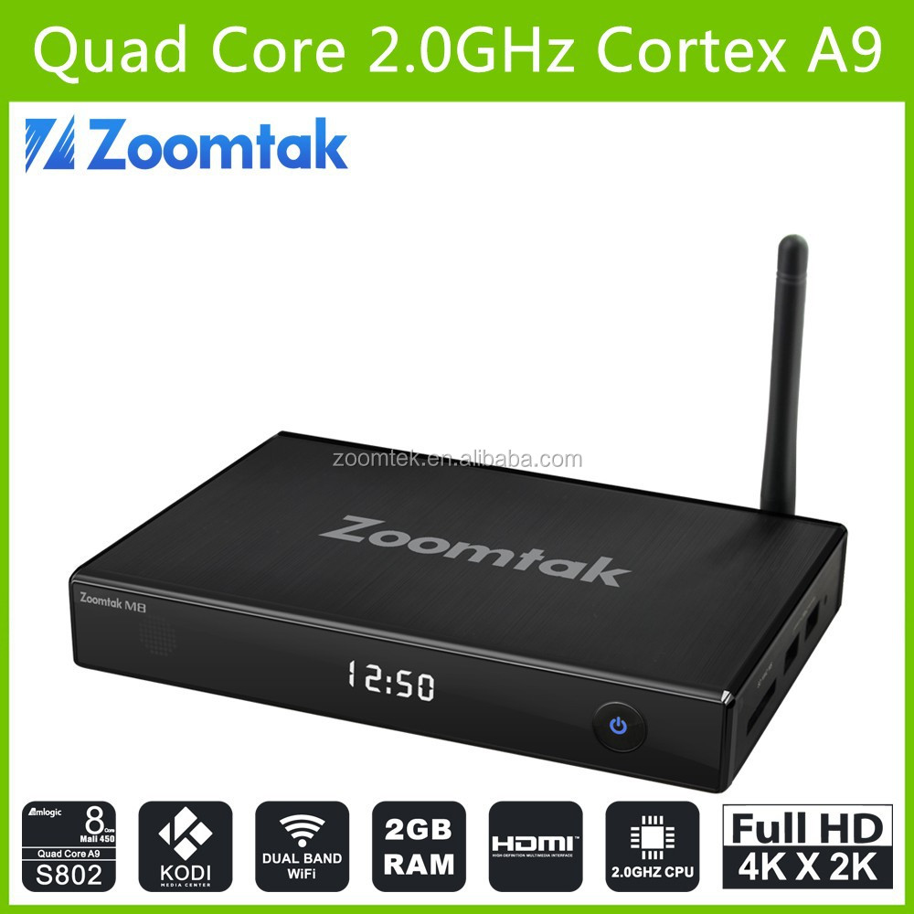 Amlogic S802 M8 android iptv set top box wifi 2.4 G / 5.8 G kodi 4 k