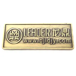 Placa de Metal personalizada con logotipo de la empresa, placa con grabado, de alta calidad