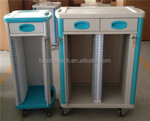 BT-CHY001 Rumah Sakit Murah ABS Perekam Pasien Ganda Gerobak Berkas Pemegang Bagan Pasien Ponsel dengan Harga Laci - Product Image 5