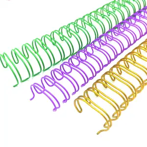 Fabricante de China de hoja suelta suministros encuadernación doble anillo alambre para el libro y el calendario vinculante se OO de alambre