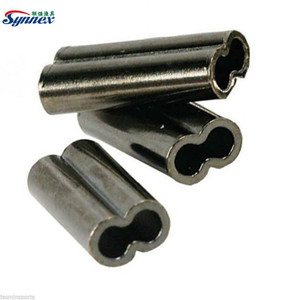 Manches de sertissage <span class=keywords><strong>à</strong></span> baril unique, 50 pièces, Leader de fil de pêche, connecteur de Tube en <span class=keywords><strong>cuivre</strong></span> 100% - Product Image 1