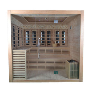 Sauna in ceramica a infrarossi lontani con sauna combinata - Product Image 1