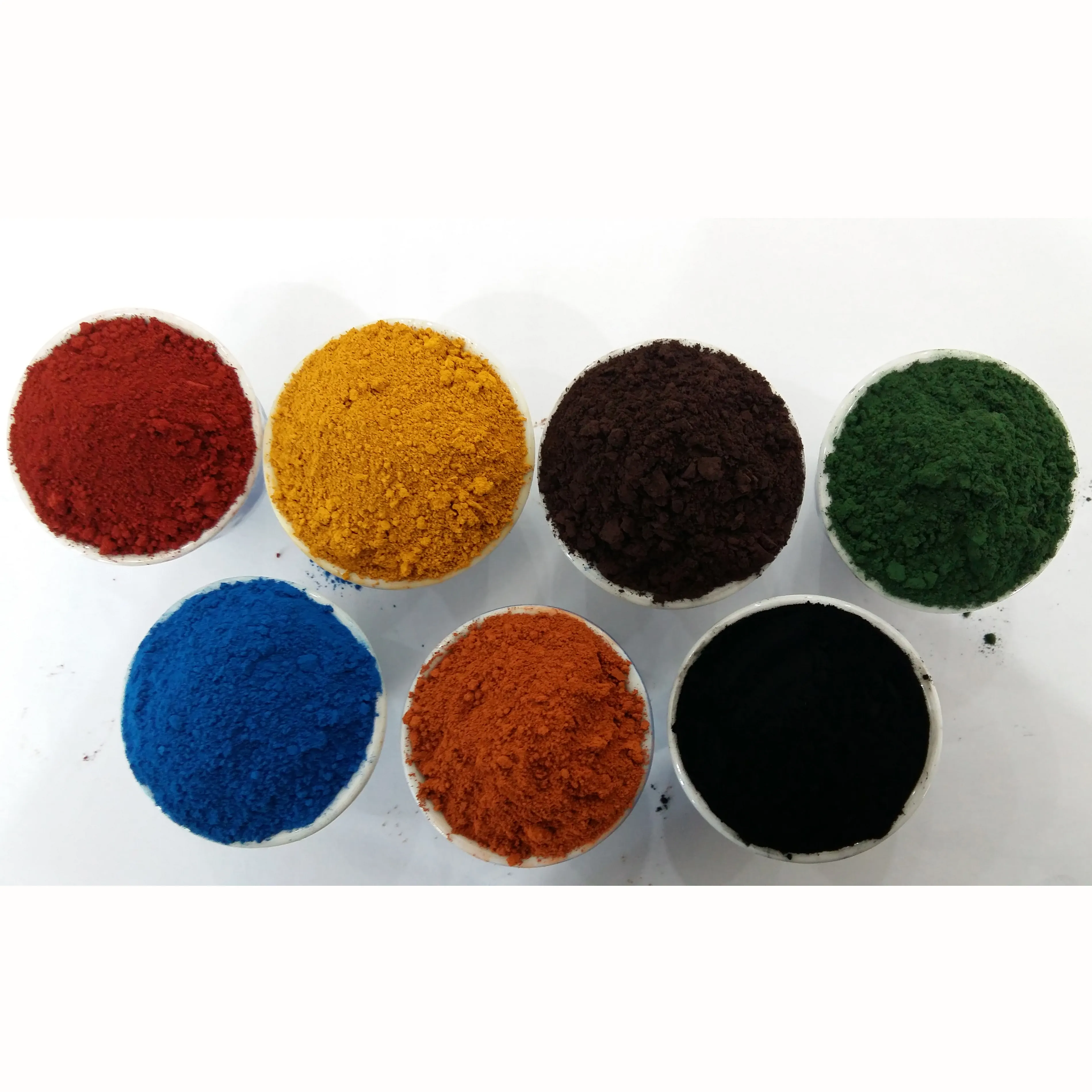 Demir oksit kırmızı/sarı/siyah/yeşil/mavi/kahverengi/turuncu toz boya/yağ /kiremit/tuğla/cam/tekne boya/çimento renk pigment