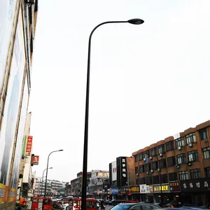 11 metri 12 metri ha galvanizzato il palo della luce di via del braccio curvo d'acciaio con il prezzo di fabbrica