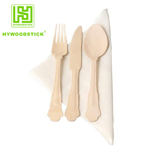 Juego de Cubiertos Desechables de Madera Ecológicos al por Mayor - Cubiertos de Abedul Biodegradables de Grado Alimenticio, Libres de BPA, Resistentes al Calor para Fiestas - Product Image 6