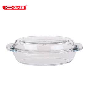 Chaleur resistants rond et carré en verre <span class=keywords><strong>pyrex</strong></span> <span class=keywords><strong>casserole</strong></span> pot - Product Image 5