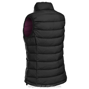Ventas al por mayor de fábrica de las mujeres de otoño al aire libre cálido grueso invierno tendencia de moda personalizado Puffer Down <span class=keywords><strong>pluma</strong></span> abajo chaleco para mujeres - Product Image 4