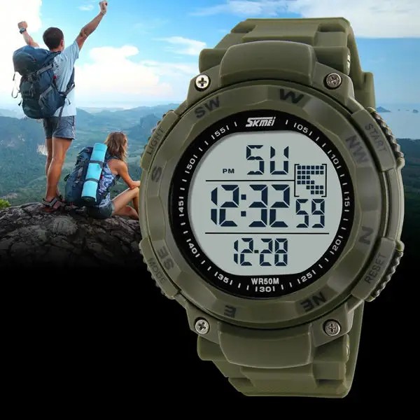 Montañismo y nadar 2013 digitales de plástico relojes