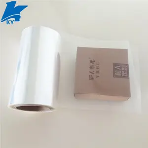 Fabricación de China pvc transparente película del abrigo del encogimiento del calor tubo para el envasado
