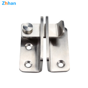 Zhanhan Slide Bolt <span class=keywords><strong>Door</strong></span> Lock Gate <span class=keywords><strong>Latch</strong></span> Tiny Padlock Then Cửa, Thép Không Gỉ Chải - Product Image 1