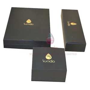 Custom logo cardboard paper box jewelry paper display set packaging box paper cosmetics packaging boxes with gold/silver stamp
