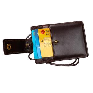 Porta Badge in Vera Pelle con Clip e Protezione RFID per Esposizioni e Carte <span class=keywords><strong>di</strong></span> Credito - Product Image 4