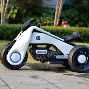 Triciclo de 3 ruedas para niños, moto eléctrica, con batería